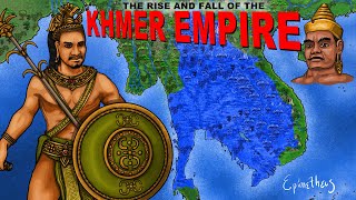 Rise amp Fall of the Khmer Empire History of Cambodia Summarized [upl. by Chan]