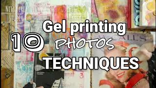 Gel printing ideas  10 techniques to monoprint photos [upl. by Anselme]