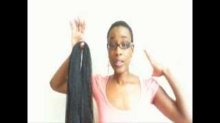 How to do a Natural Ponytail Kanekalon Hair [upl. by Wernda]