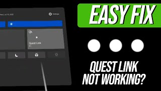 How to Fix Quest Link Not Working Shows 3 Dots when VR Cable is Connected to PC [upl. by Stoddart]