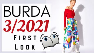 Burda 32021 First Look Preview • Burdastyle Germany Sewing Magazine [upl. by Sherlock]