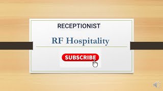 What is a Hotel Receptionist Main Duties and Skills [upl. by Kahle681]