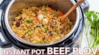 How To Make Instant Pot Rice Recipe Beef Plov Recipe [upl. by Norrej987]