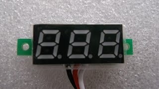 Digital VoltMeter LED 3 Digit Display  Connections and Testing [upl. by Dorita]