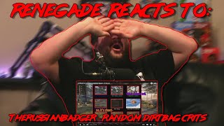 Renegades React to TheRussianBadger  RANDOM DIRTBAG CRITS  World of Tanks [upl. by Aimit]