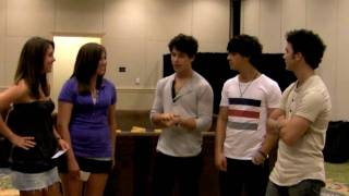 Jonas Brothers Interview PART 1  Katie and Karleigh VLOG [upl. by Eyak]