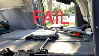 Removing Second Row Seat Tracks On Sienna FAIL [upl. by Ylloh229]