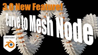 New Blender 30 Feature Curve to Mesh Geometry Node [upl. by Nylirad]