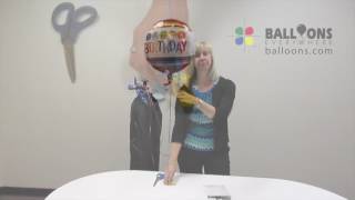 Balloon Basics Foil Balloon Inflation Tutorial [upl. by Salangia]