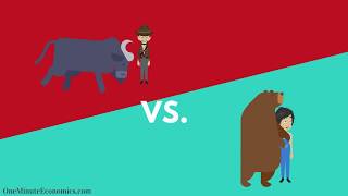 Bull and Bear Markets Bullish vs Bearish Explained in One Minute From Definition to Examples [upl. by Arayt]