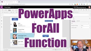 Select multiple records in a gallery and Patch with the PowerApps ForAll function [upl. by Schonfeld543]