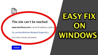 FIX  This Site Cant Be Reached Error On Windows PCs [upl. by Vas308]