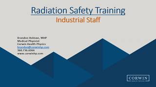 Radiation Safety Training for Industrial XRay [upl. by Marjory292]