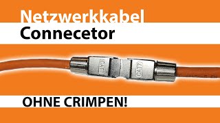 Cat7 Kabel Connector  Kabel flicken ohne Werkzeug RJ45 [upl. by Ymmat]