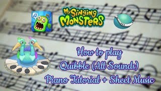 How to play Quibble All Sounds from My Singing Monsters  Piano Tutorial [upl. by Kaia745]