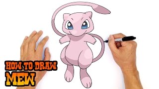 How to Draw Pokemon  Mew [upl. by Christoffer]