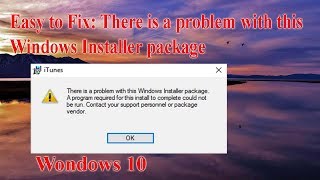 How to Fix There is a problem with this Windows Installer package [upl. by Godber]