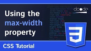 Using the maxwidth CSS property  CSS Tutorial [upl. by Jerrine]