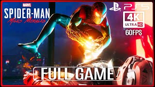 SPIDERMAN MILES MORALES PS5 Full Gameplay Walkthrough 4K 60FPS No Commentary Ultra HD [upl. by Refinne127]