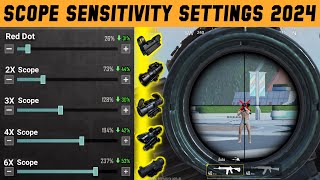 PUBG MOBILE SCOPE SETTINGS 2025  PUBG SCOPE SENSITIVITY SETTINGS 2X 3X 4X 6X 8X 2025  SCPE SETTING [upl. by Crispas]