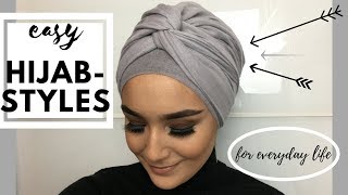 Easy Turban Styles For Everyday Life Hijab [upl. by Dew]