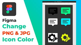 How to Change Color of PNGJPEG Icons in Figma [upl. by Ayita]