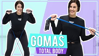 EJERCICIOS CON GOMAS PARA TONIFICAR EL CUERPO EN CASA [upl. by Seedman481]