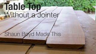 How to Make a Table Top Without a Jointer [upl. by Eirovi]