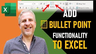 How to Add Bullet Points in an Excel Cell  Create Bullet List in Excel [upl. by Aidualc]