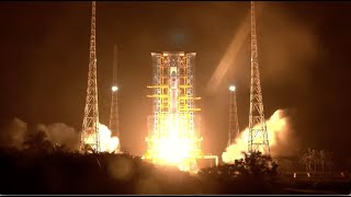 Liftoff China launches cargo spacecraft to Tiangong space station [upl. by Liuka299]