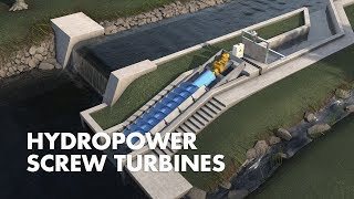 Hydropower Screw Turbines  How it works [upl. by Moise]