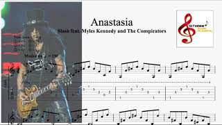 SLASH  Anastasia  INTRO  Guitar TAB [upl. by Noby849]