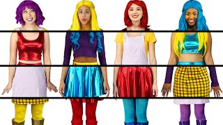 CLOTHING SWITCH UP SUPER POPS ALL MIXED UP OUTFITS CHALLENGE TOTALLY TV [upl. by Fleck]