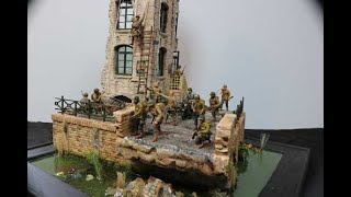 Historic diorama ww2 135 THE PARATROOPER step by step [upl. by Drida]