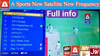 A Sports frequency Apstar 2024 How to add frequency in satellite Receiver [upl. by Saile]