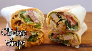 2 Easy Chicken Wraps  Ranch Wraps Recipe [upl. by Nnaitak]