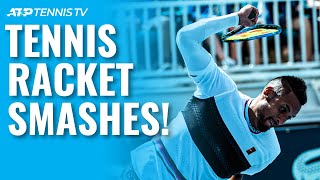 The Most Epic Tennis Racket Smashes [upl. by Shell568]