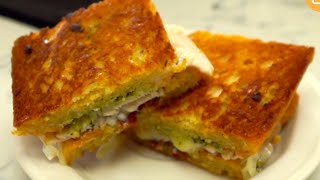 Pesto Panini Recipe Quick and Easy Sandwich BenjiManTV [upl. by Viviana]