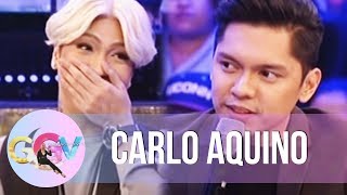 Carlo Aquino and Angelica Panganibans past relationship  GGV [upl. by Markowitz]