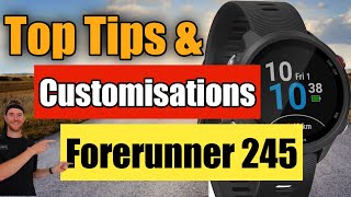 Garmin forerunner 245 Top Tips and how to Customise [upl. by Cia]