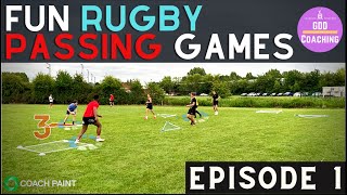 Fun Rugby Passing Games  Catch Pass Games for ALL Ages  Episode 1  GDD Rugby Coaching amp Analysis [upl. by Pich]