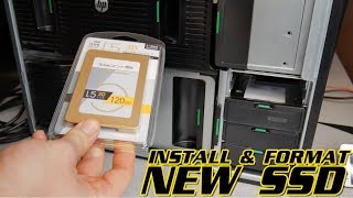 HOW TO INSTALL AND FORMAT A NEW SSD WINDOWS [upl. by Annabell]