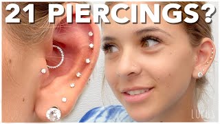 21 Piercings In ONE DAY INSANE [upl. by Abott]