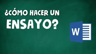 CÓMO HACER UN ENSAYO ACADÉMICO [upl. by Ahcorb]