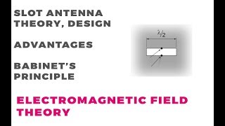 Slot Antenna  Babinets principle  Design Theory and Applications [upl. by Mogerly]