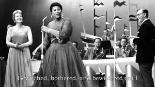 Ella Fitzgerald  Bewitched Bothered and Bewildered Lyrics [upl. by Kenzie]