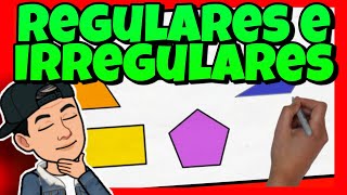 🔶 Polígonos REGULARES e IRREGULARES  para NIÑOS de PRIMARIA [upl. by Read]