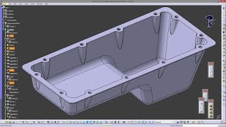 CATIA V5  PART DESIGN  DRAFT ANGLE [upl. by Nonnel]