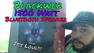 Blackweb 1500 Watt BlueTooth Speaker Review [upl. by Corwin]