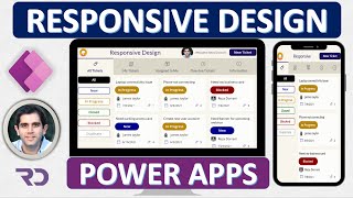 How to build Responsive Power Apps  Responsive Layouts Tabs Galleries amp Forms [upl. by Vyky]